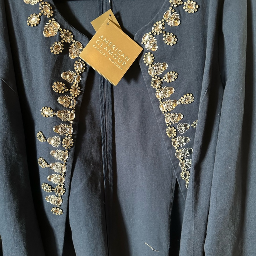 American Glamour by Badgley Mischka lightweight jacket.